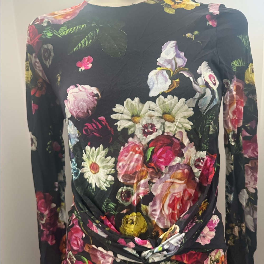 Ted Baker Multicolor Floral Long Sleeve Dress